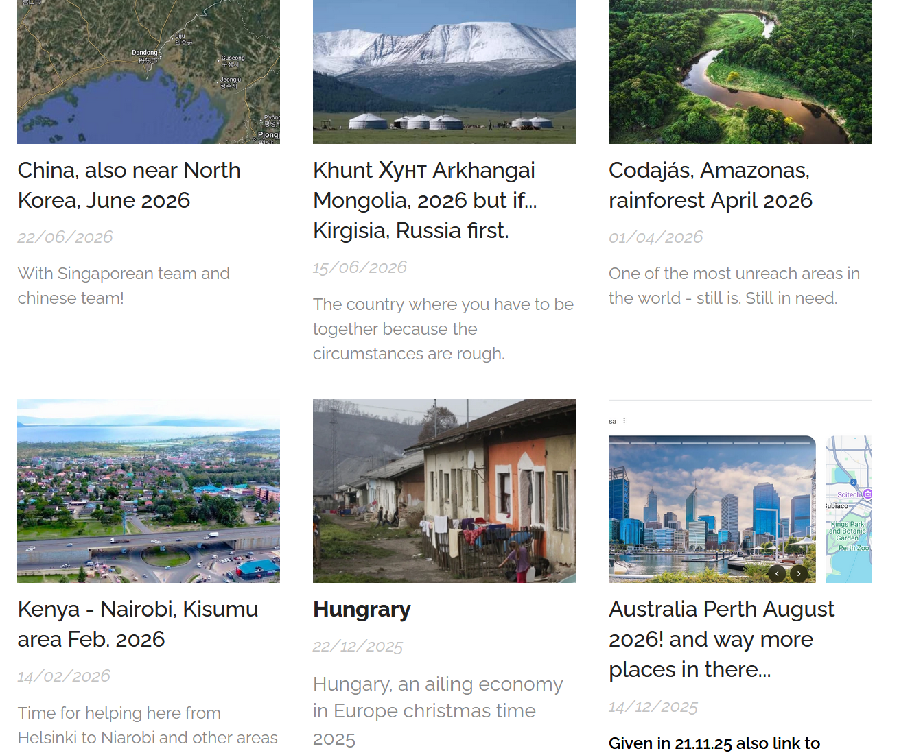 COMING COUNTRIES Hungary done! Kenya next!